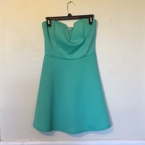 Turquoise cocktail dress